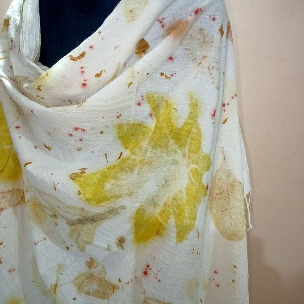 LeafAge.in | EcoPrints MulCotton Dupatta Bageecha - 2023 | it's... nature made!